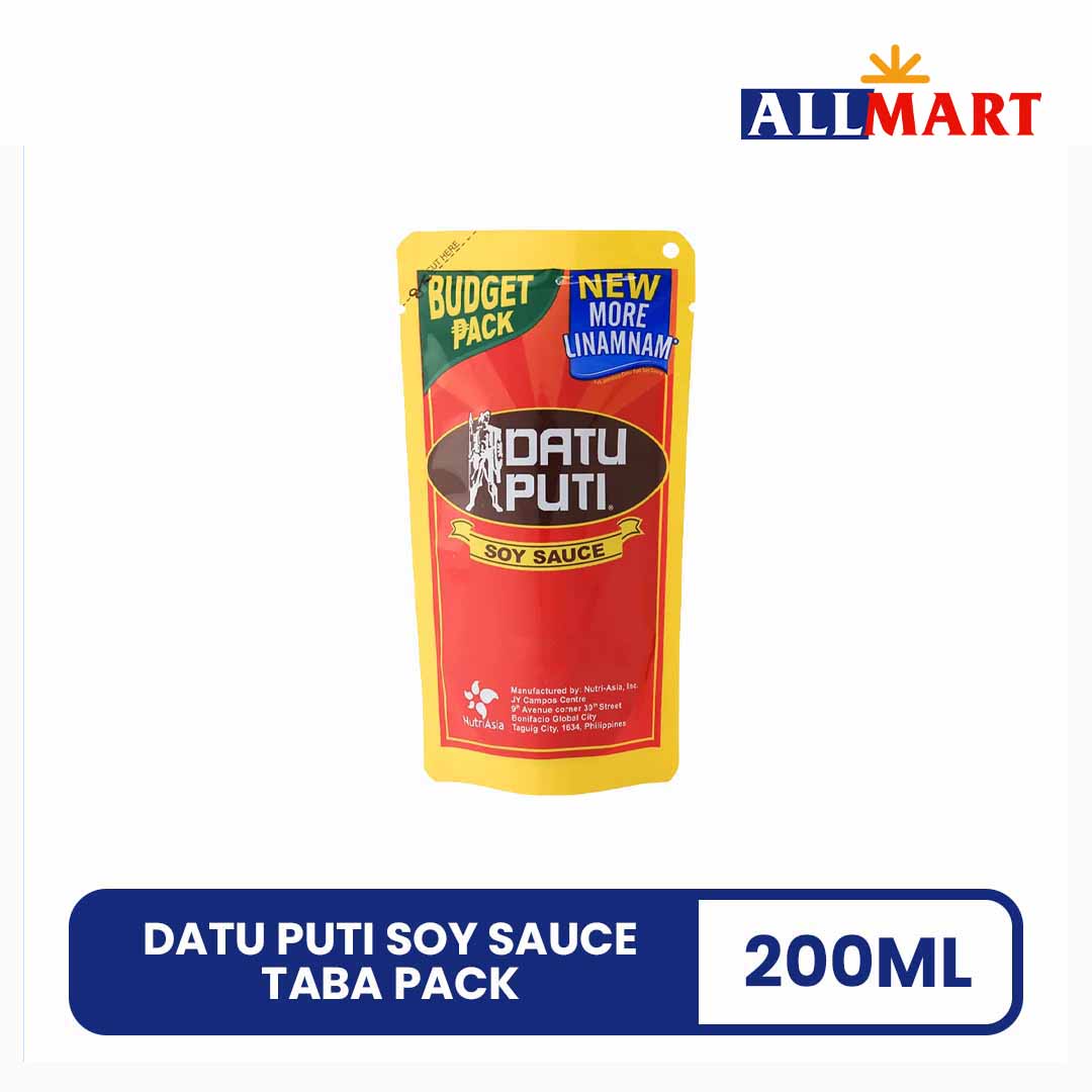 Datu Puti Soy Sauce Taba Pack 200ml