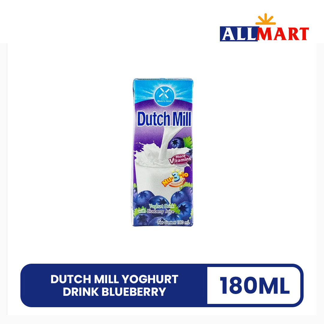 Dutch Mill Yoghurt Drink Blueberry 180ml