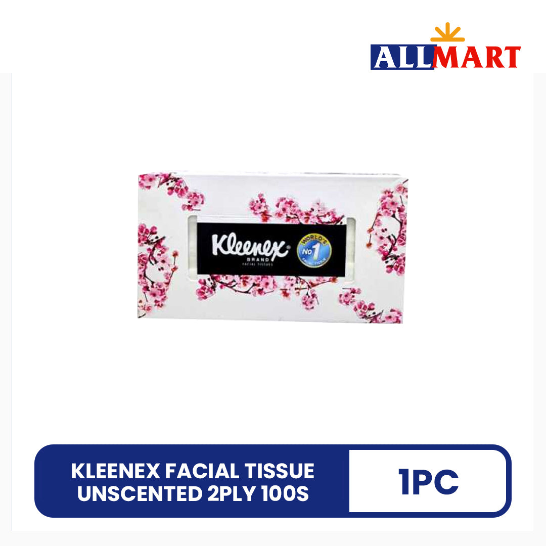 Kleenex Facial Tissue Unscented 2ply 100s