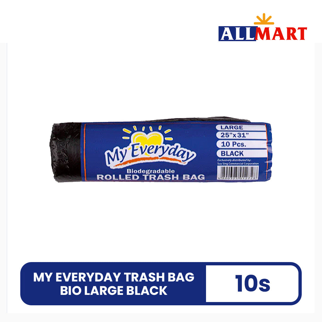 My Everyday Trash Bag Bio Large Black 10s
