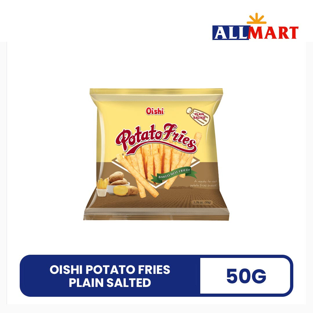 Oishi Potato Fries Plain Salted 50g