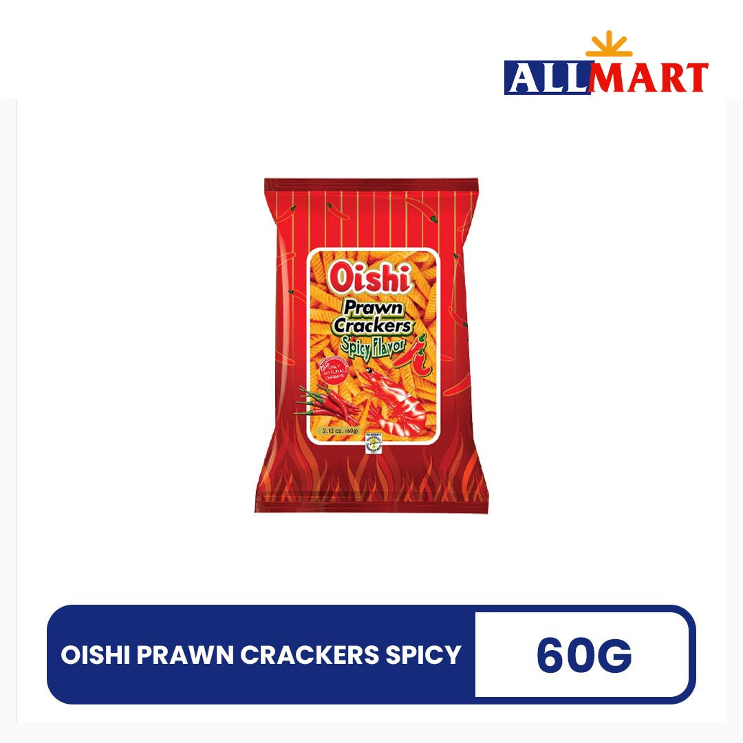Oishi Prawn Crackers Spicy 60g
