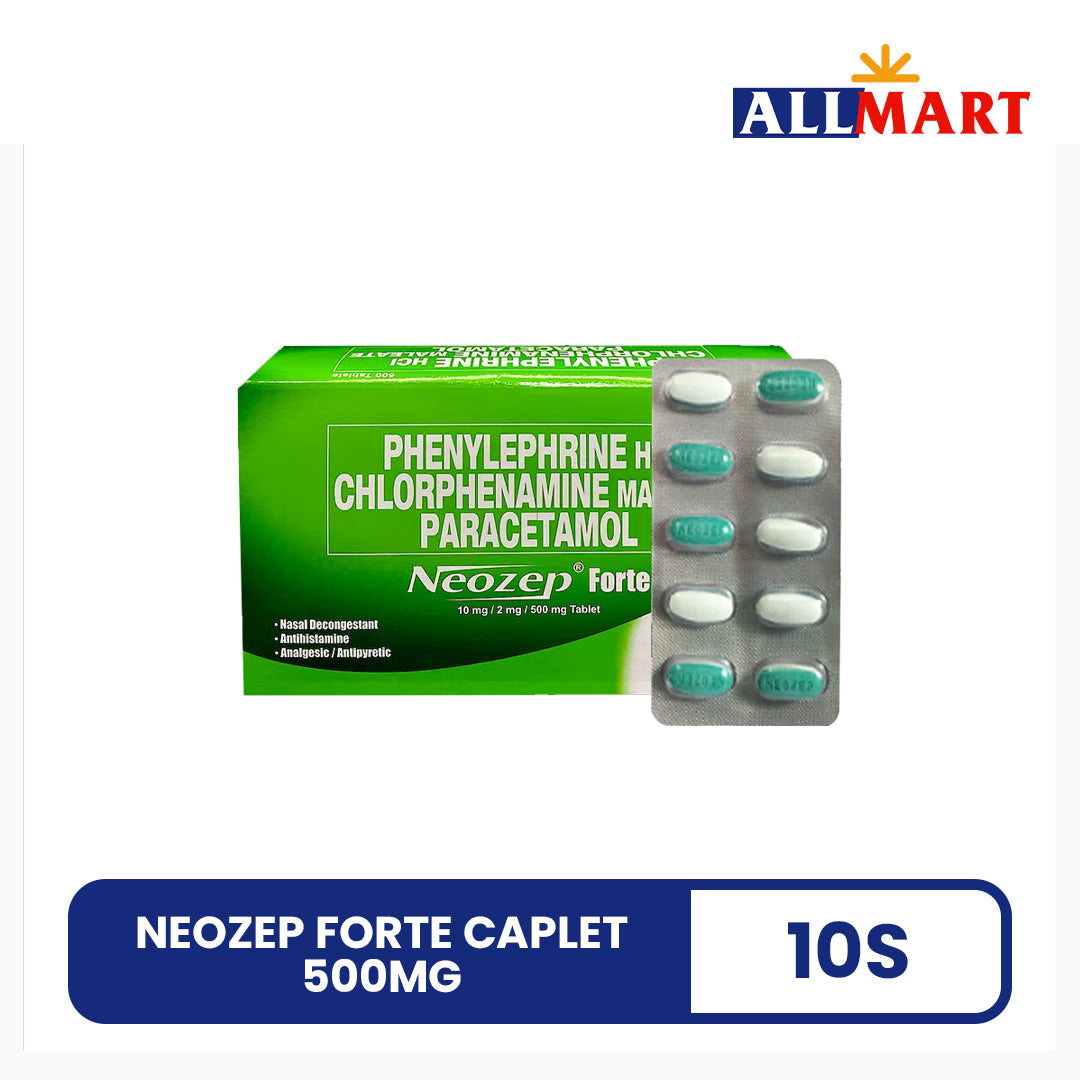 Neozep Forte Caplet 500mg 10s