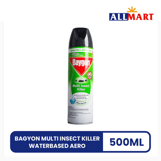 Baygon Multi Insect Killer Waterbased Aero 500ml