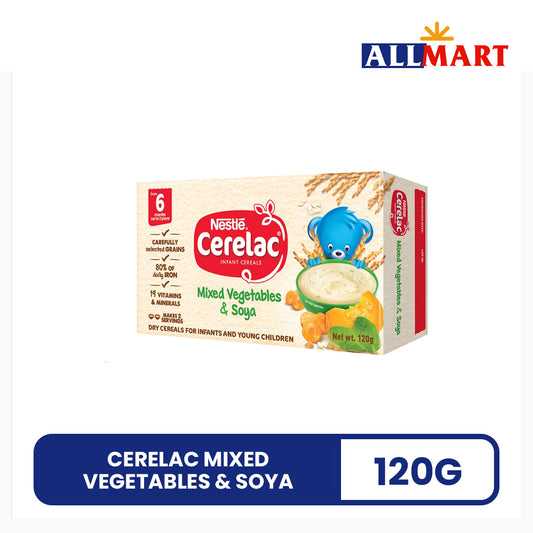 Cerelac Mixed Vegetables & Soya 120g