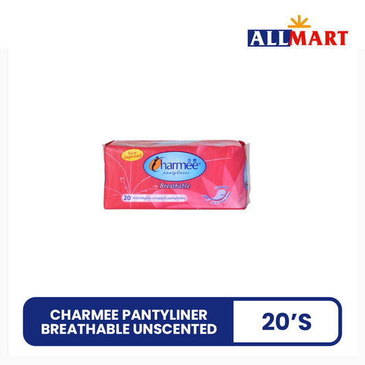 Charmee Pantyliner Breathable Unscented 20's