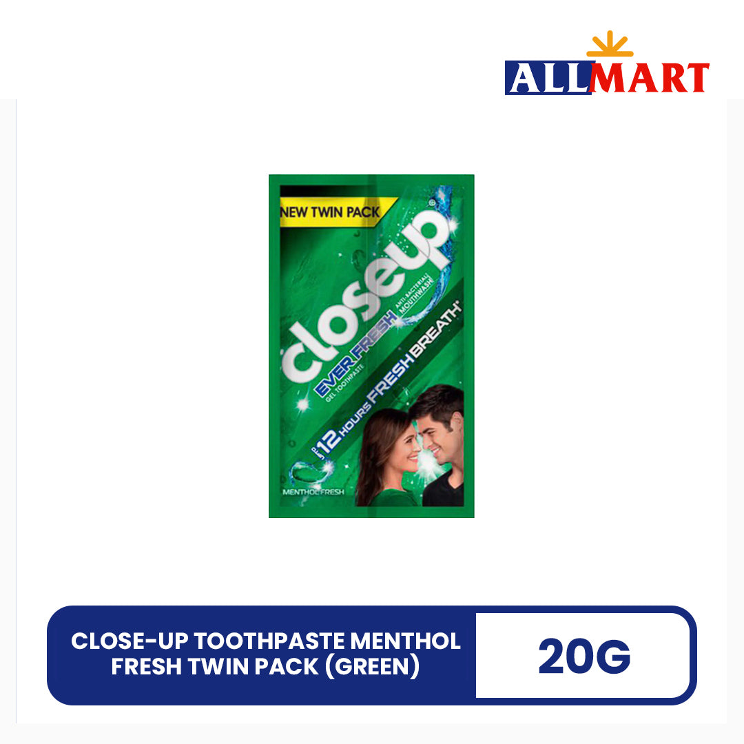 Close-up Toothpaste Menthol Fresh Twin Pack (Green) 20g