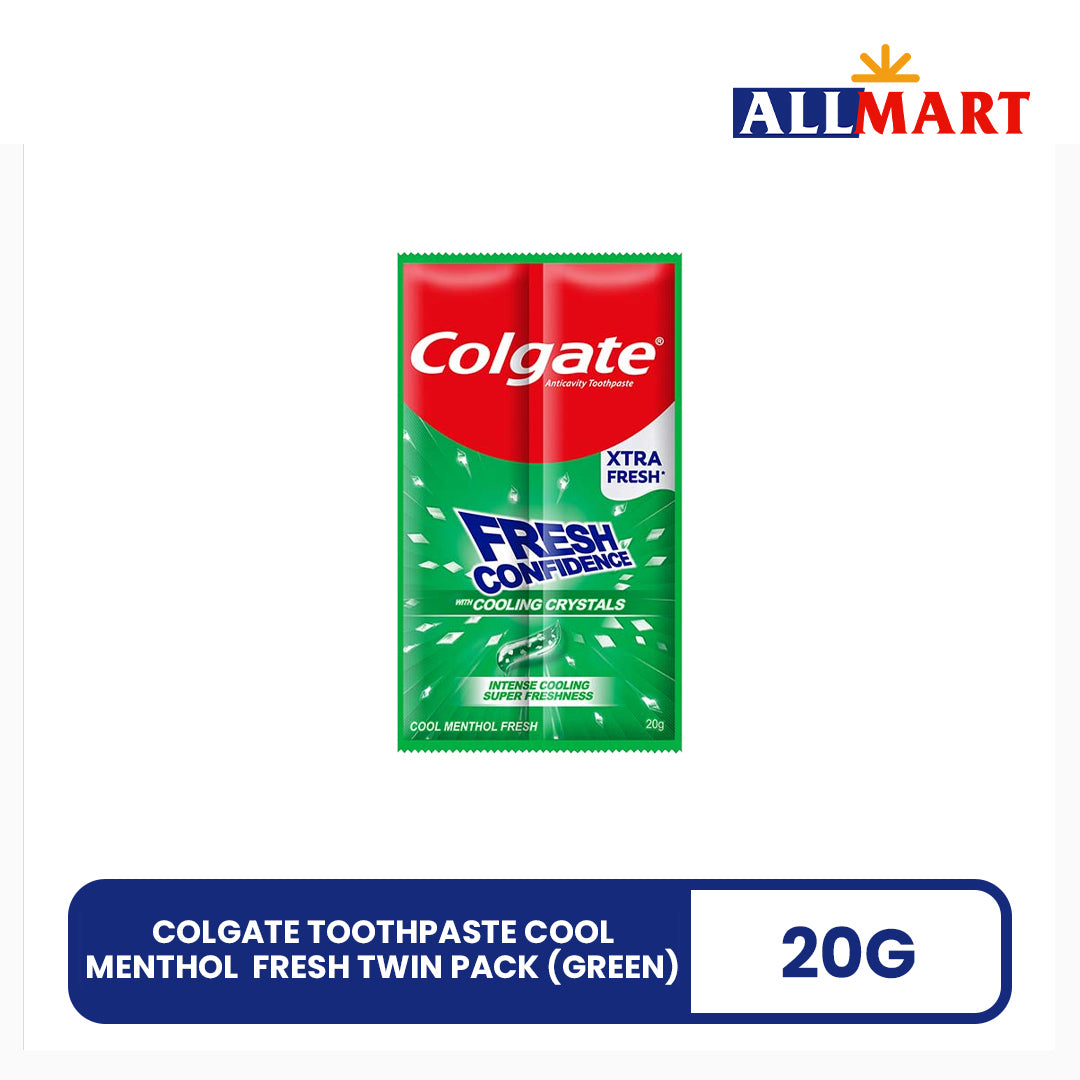 Colgate Toothpaste Cool Menthol Fresh Twin Pack (Green) 20g