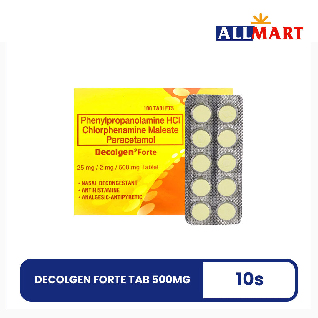 Decolgen Forte Tab 500mg 10s