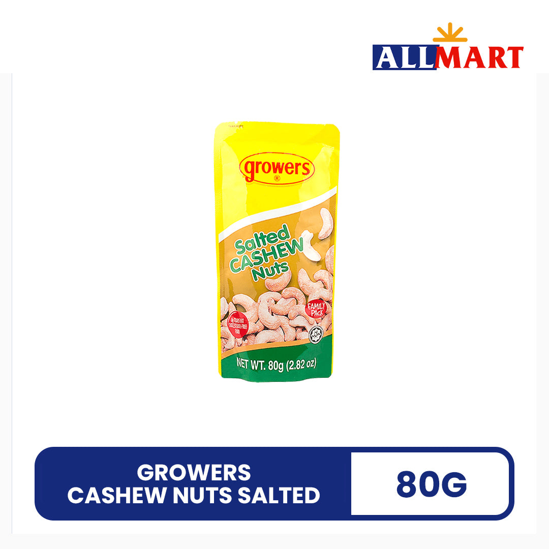 Growers Cashew Nuts Salted 80g