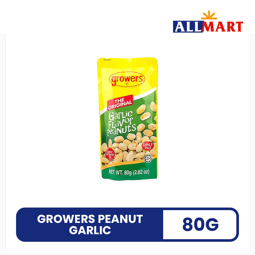 Growers Peanut Garlic 80g