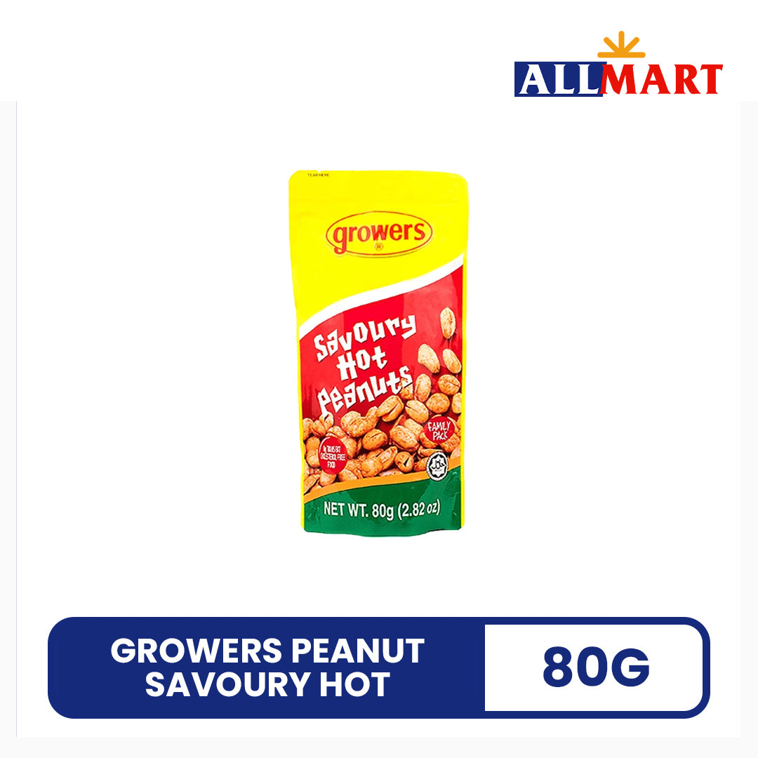 Growers Peanut Savoury Hot 80g