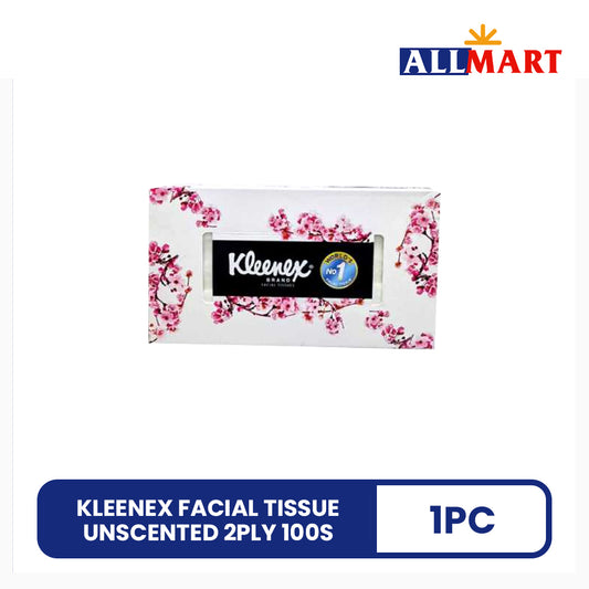 Kleenex Facial Tissue Unscented 2ply 100s