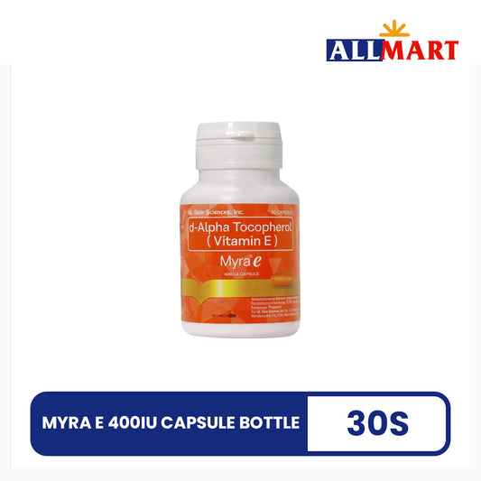 Myra E 400IU Capsule Bottle 30s