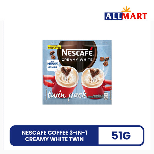 Nescafe Coffee 3-In-1 Creamy White Twin 51g