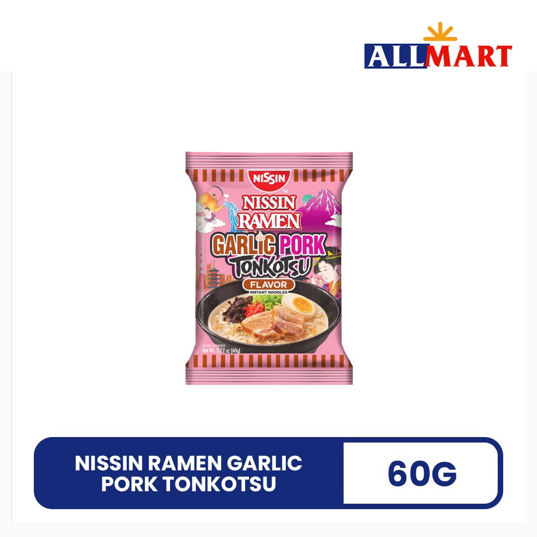 Nissin Ramen Garlic Pork Tonkotsu 60g