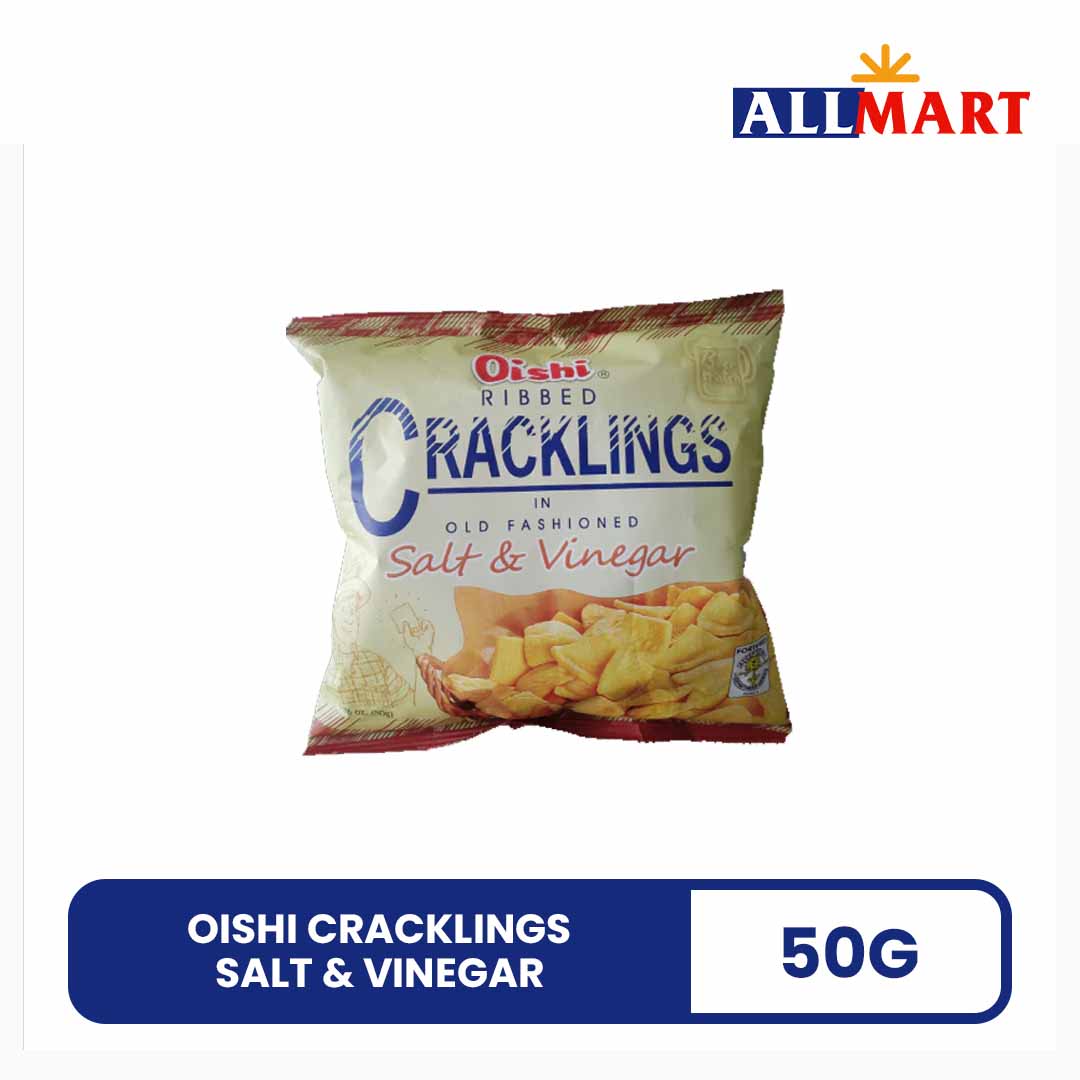 Oishi Cracklings Salt & Vinegar 50g