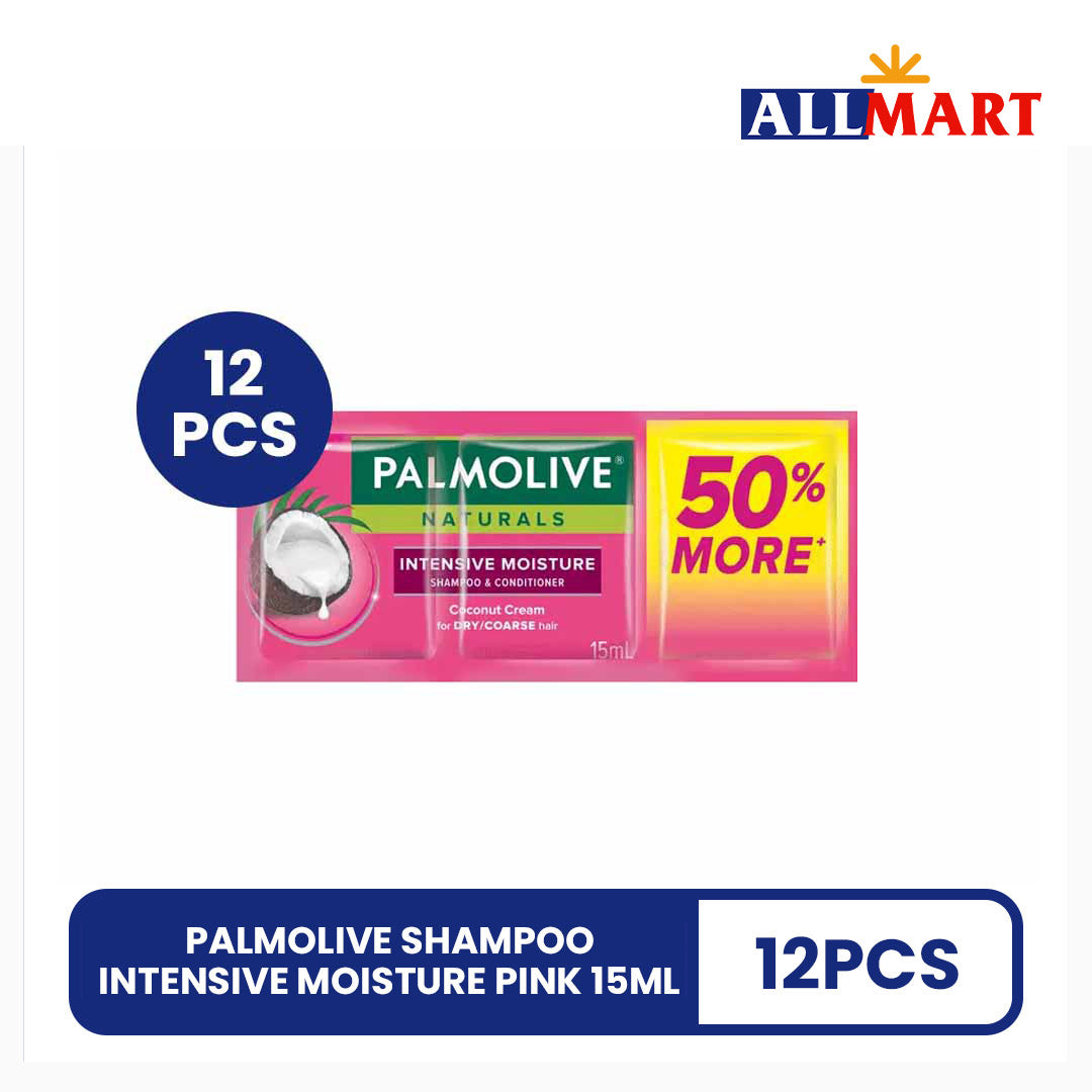 Palmolive Shampoo Intensive Moisture Pink 15ml 12pcs