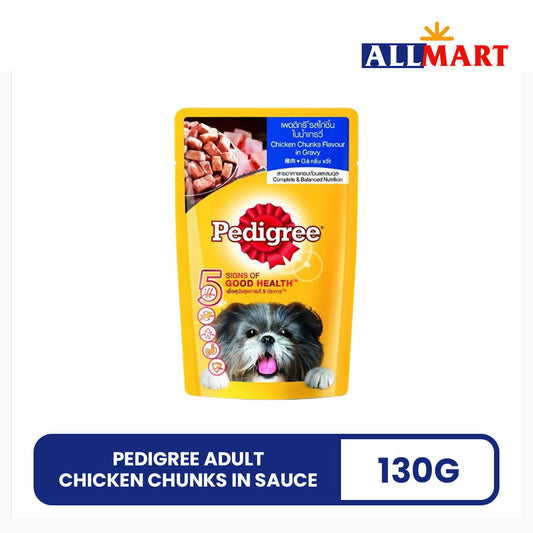 Pedigree Adult Pouch Chicken in Gravy 130g