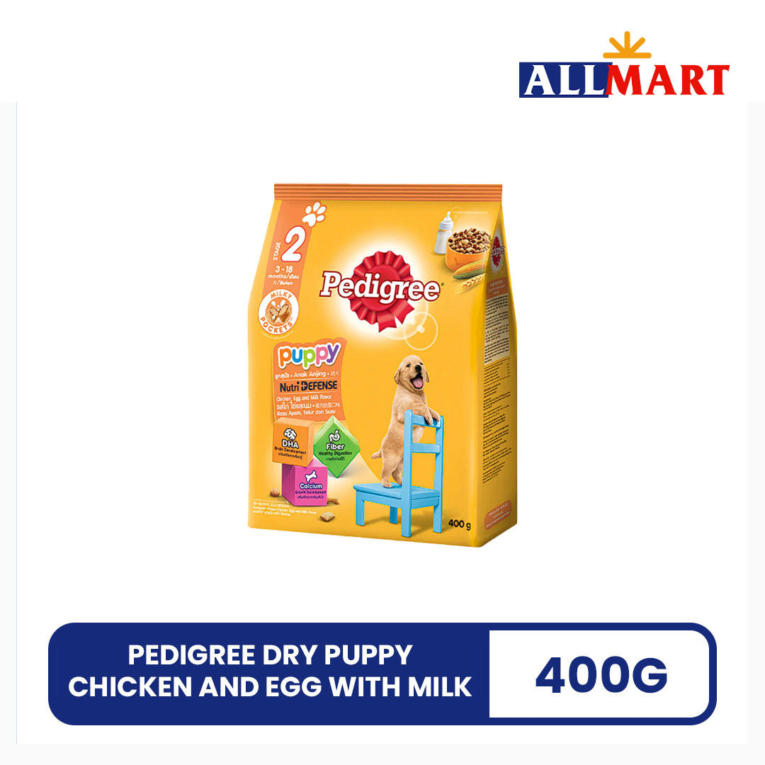 Pedigree Dry Puppy Chicken and Egg with Milk 400g