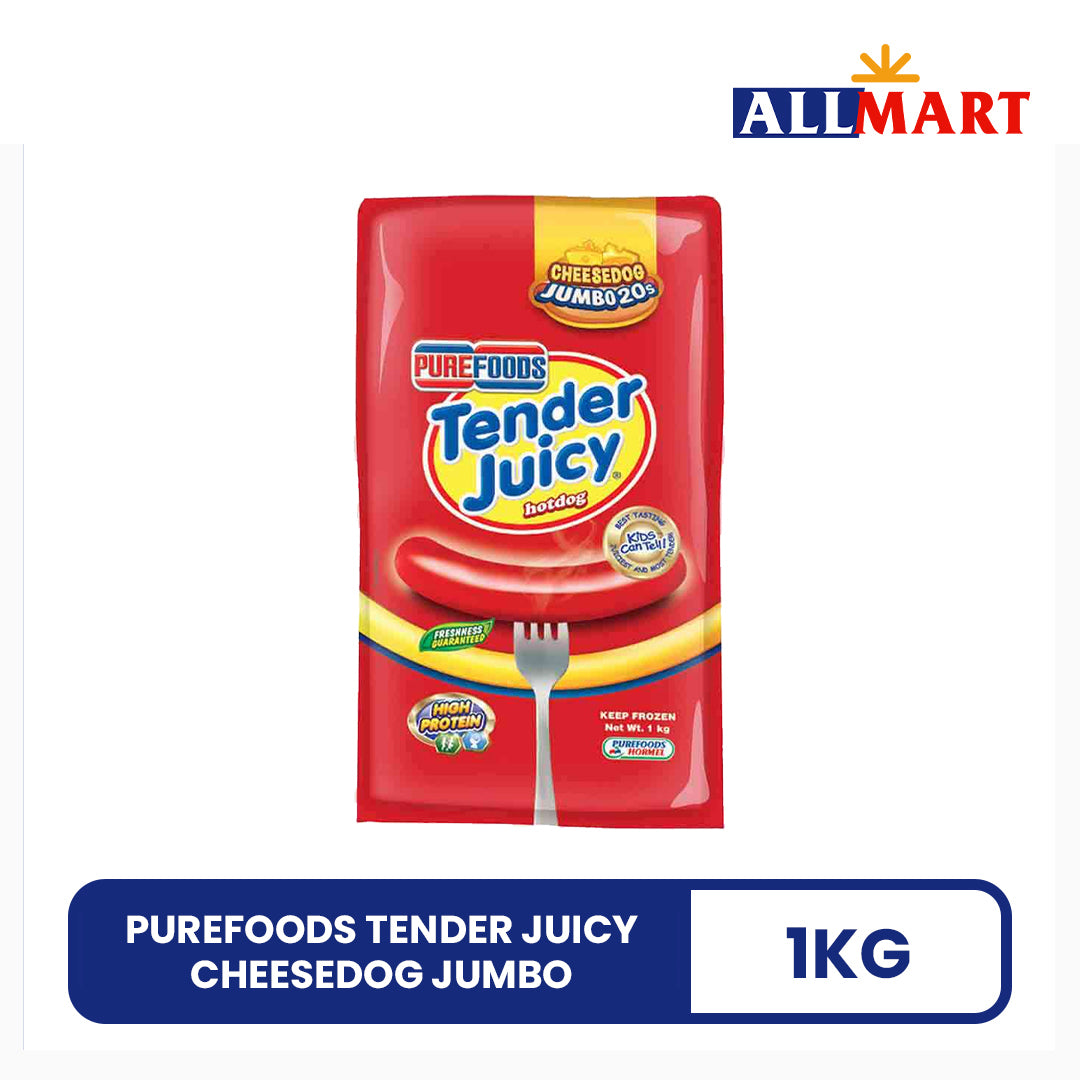 Purefoods Tender Juicy Cheesedog Jumbo 1kg