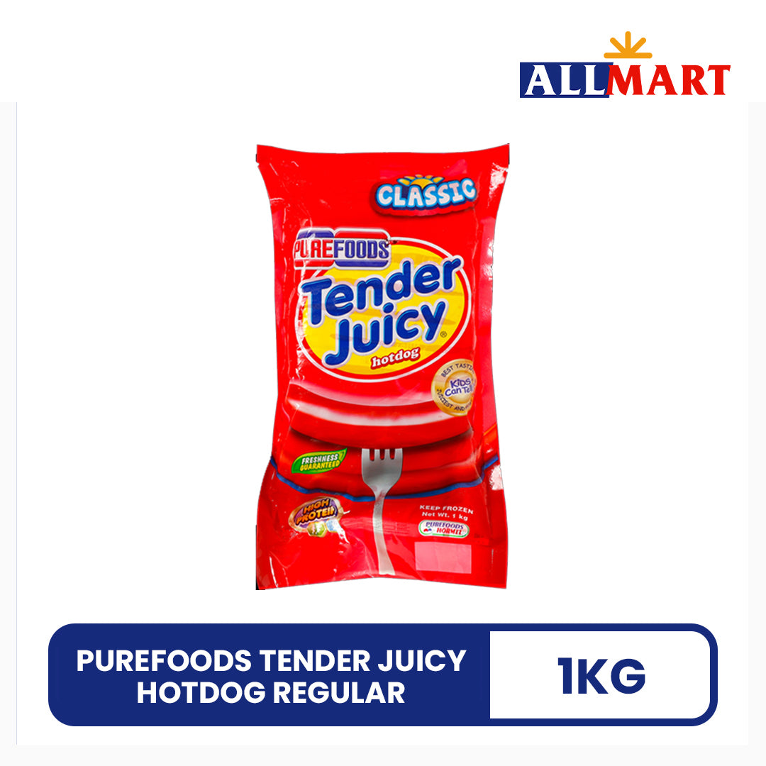 Purefoods Tender Juicy Hotdog Regular 1kg