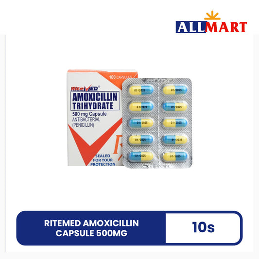 Ritemed Amoxicillin Capsule 500mg 10s