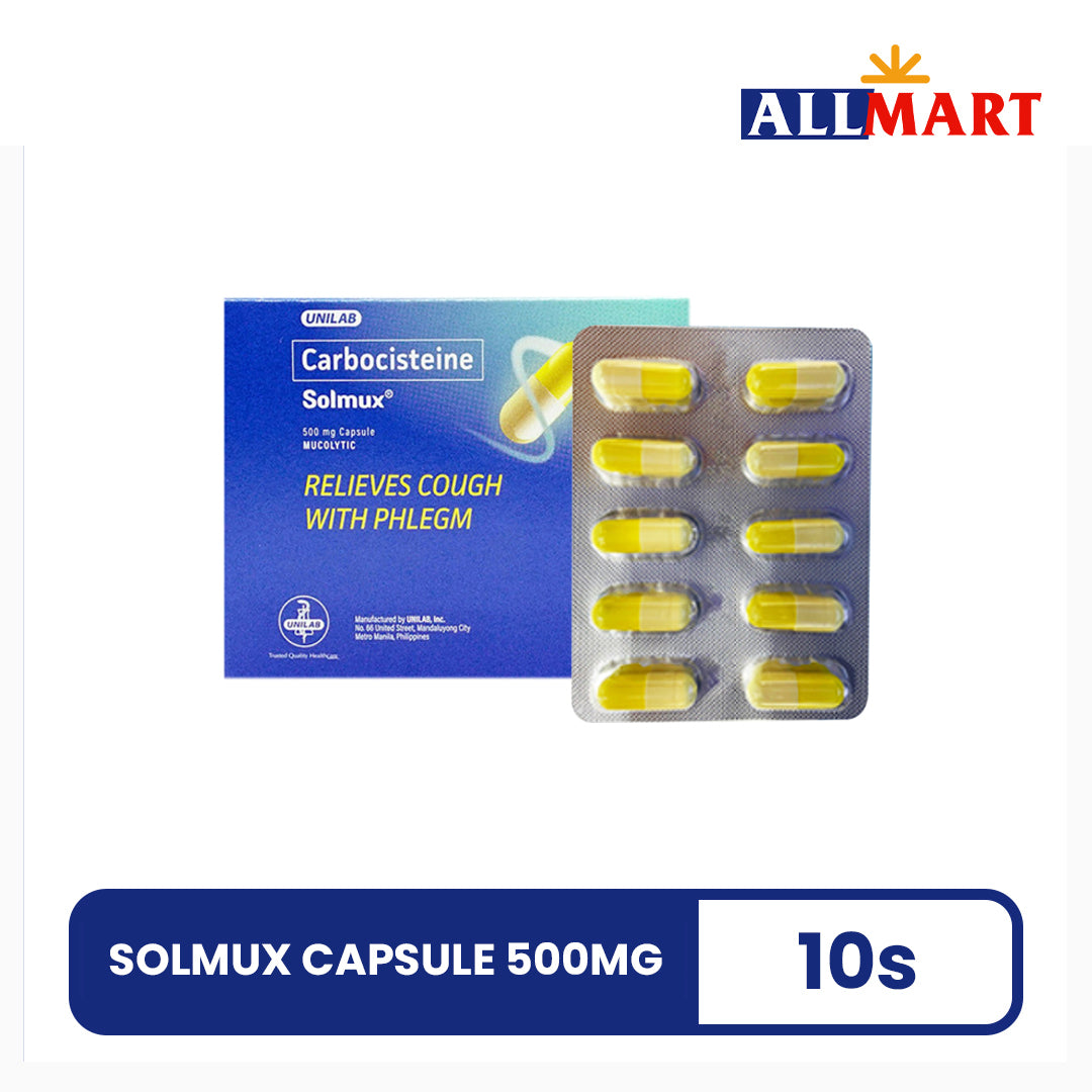 Solmux Capsule 500mg 10s