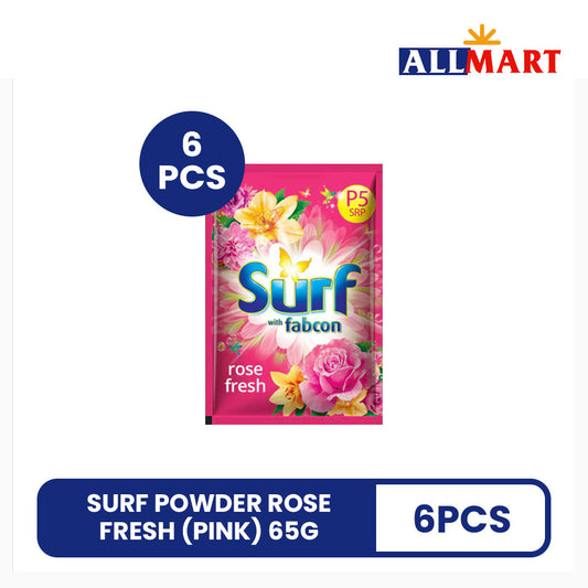 Surf Powder Rose Fresh (Pink) 65g 6pcs