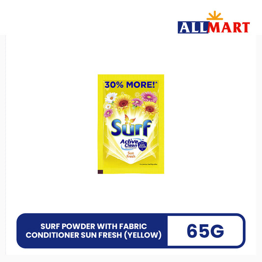 Surf Powder With Fabric Conditioner Sun Fresh (Yellow) 65g
