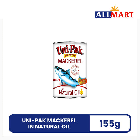 Uni-Pak Mackerel In Natural Oil 155g