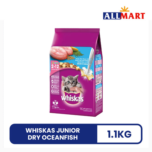 Whiskas Junior Dry Oceanfish 1.1kg