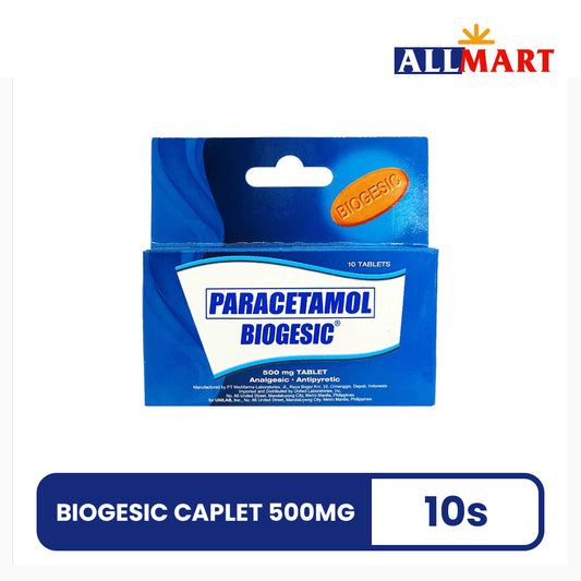 Biogesic Caplet 500mg 10s