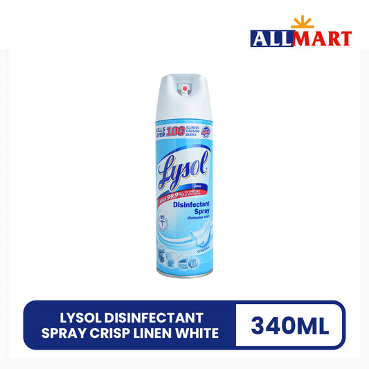 Lysol Disinfectant Spray Crisp Linen White 340g
