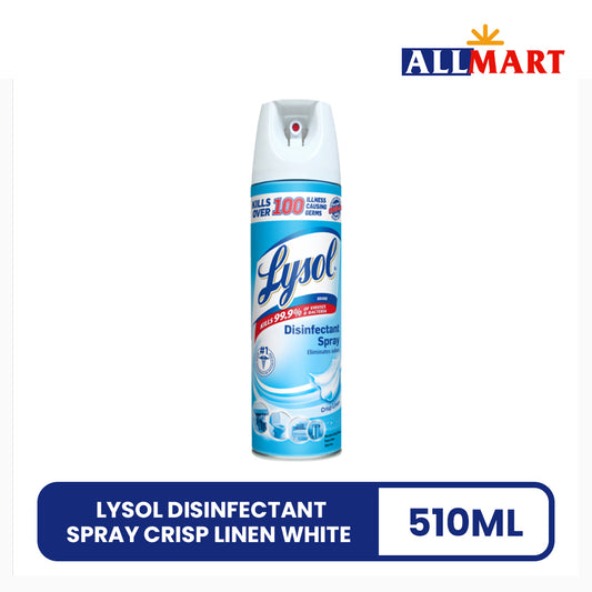 Lysol Disinfectant Spray Crisp Linen White 510g