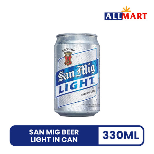 San Mig Beer Light in Can 330ml