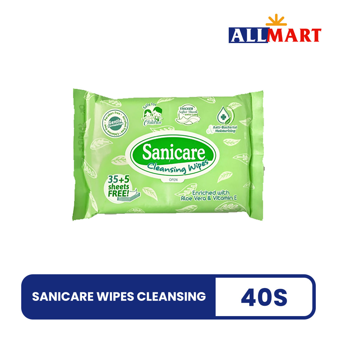 Sanicare Wipes Cleansing 40s