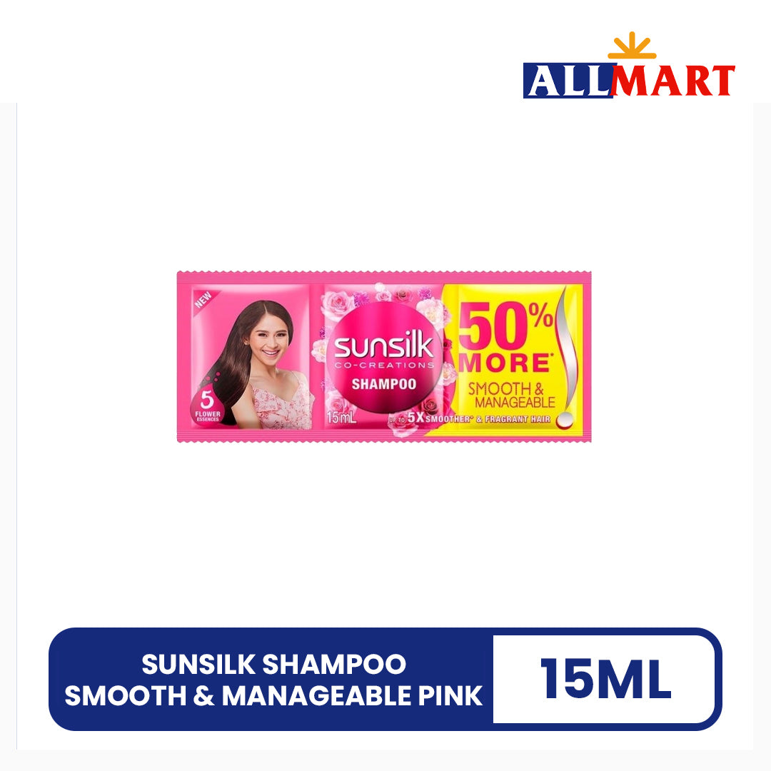 Sunsilk Shampoo Smooth & Manageable Pink 15ml