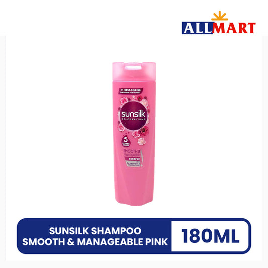 Sunsilk Shampoo Smooth & Manageable Pink 180ml